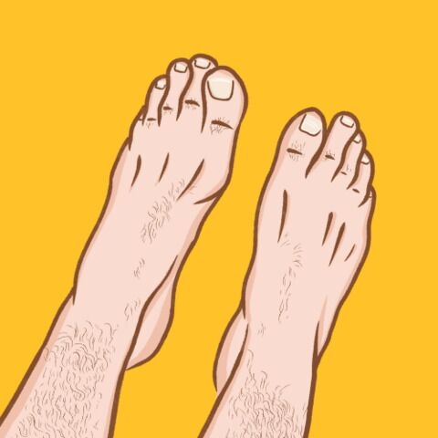 Manly foot