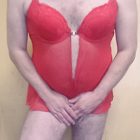 Sissy Cumslut Tranny in Lingerie and Lace Panties