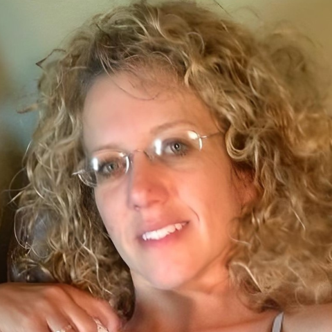 Curly blonde slut Sharon