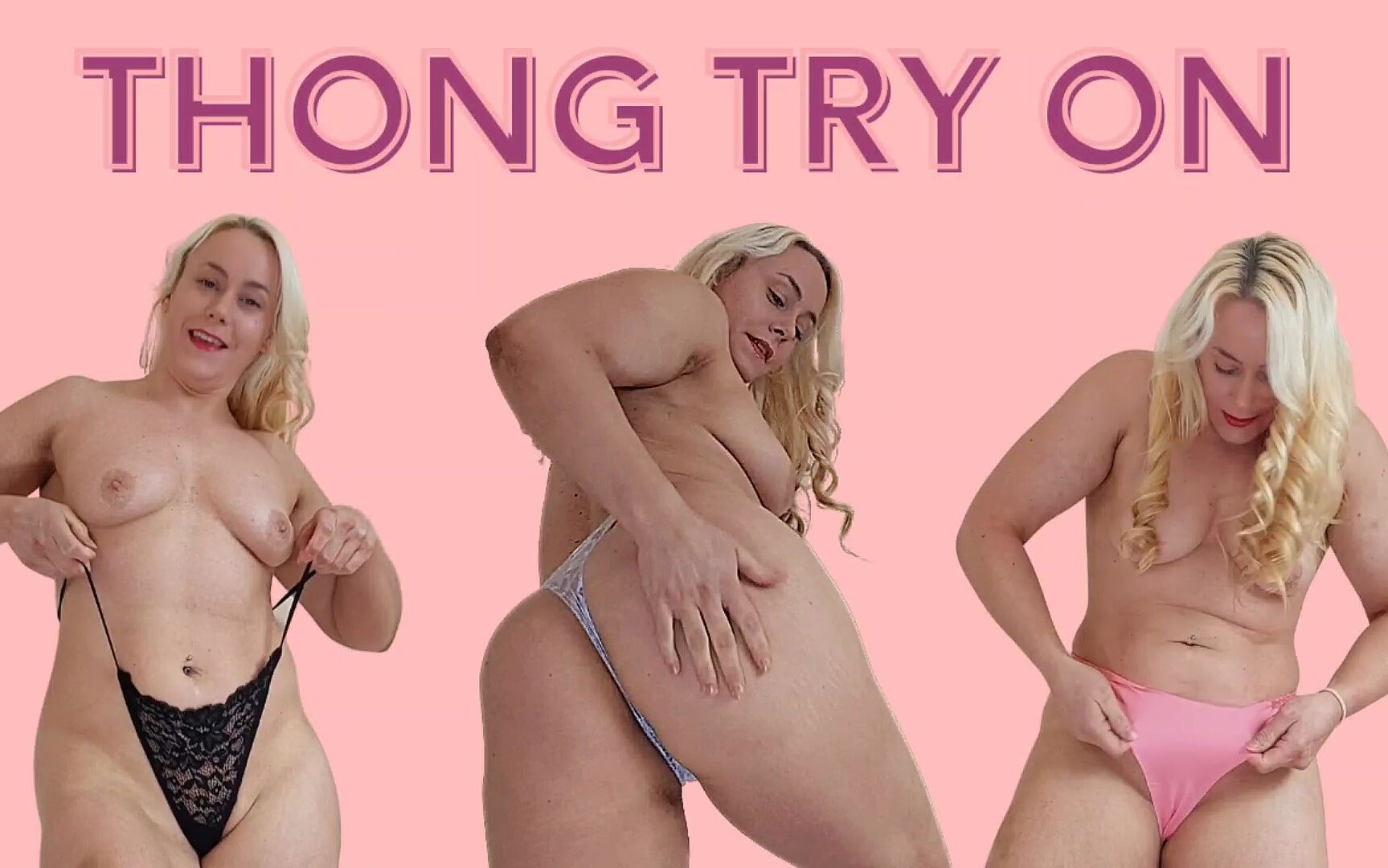 Big ass milf thong try on haul.