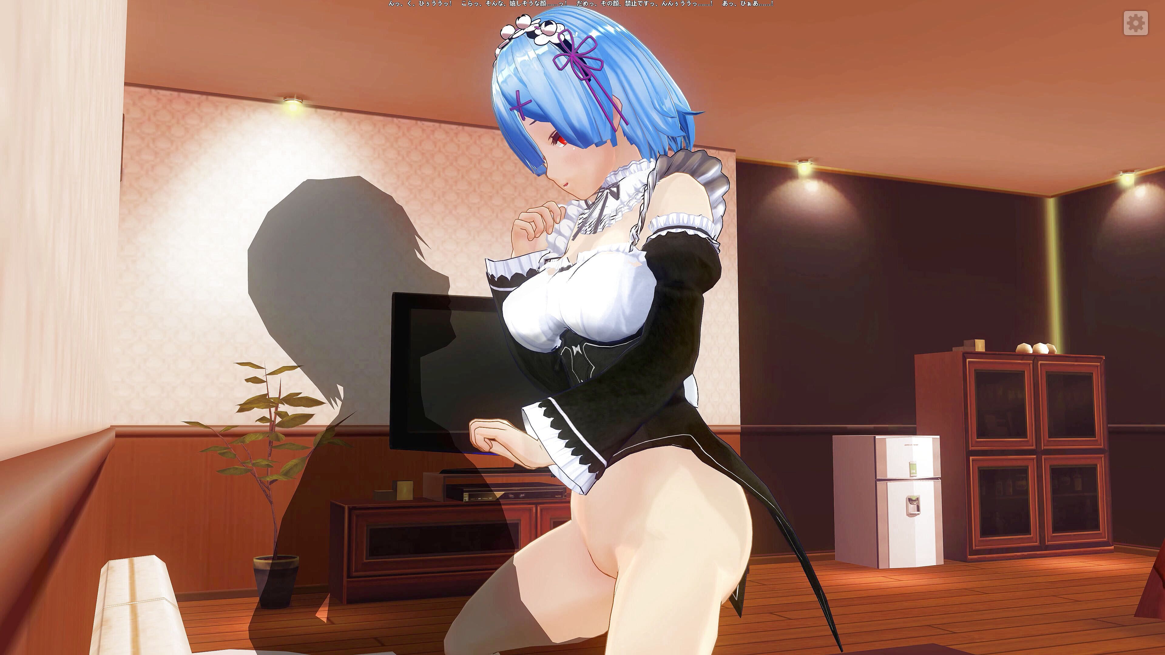 Rem rides cock but won&039;t let you cum in pussy. 